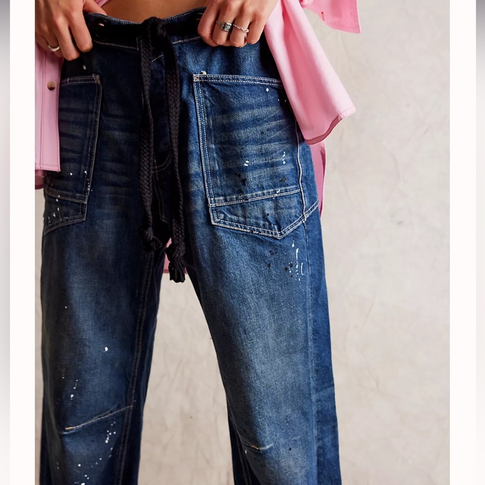 We The Free Pull On Moxie Barrel Jeans NWT
